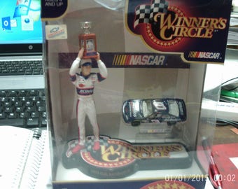 Dale Earnhardt Jr statue and #3 racing nascar