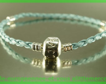 love for leather N105 European Bead Bracelet 20cm charms