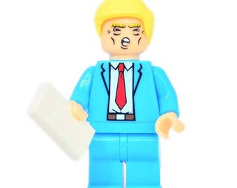 President Donald J Trump Lego With Make America Great Again Hat