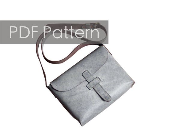 Leather Saddle bag pattern/leather pouch/leather bag