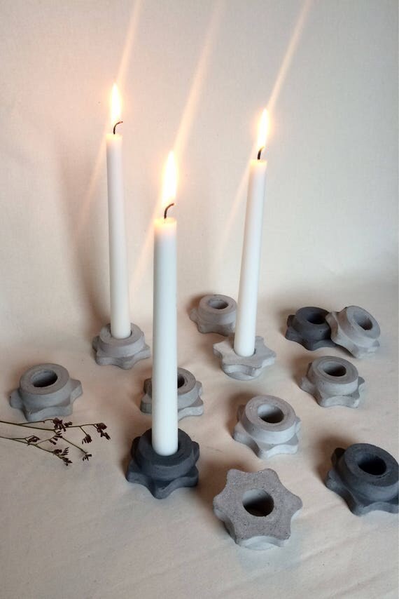 Beton Kerzenhalter concrete candleholders