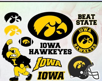 Download Iowa hawkeyes svg | Etsy