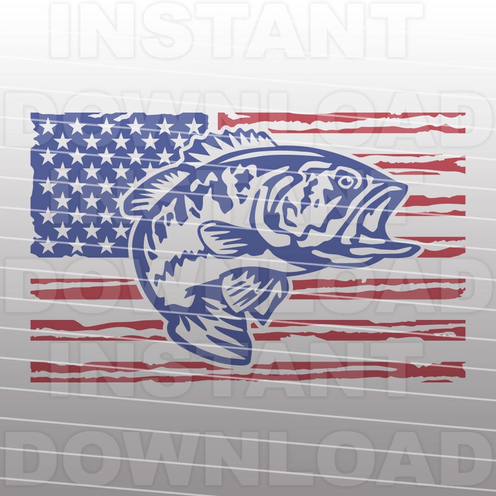 Free Free 190 Bass Fishing Flag Svg SVG PNG EPS DXF File
