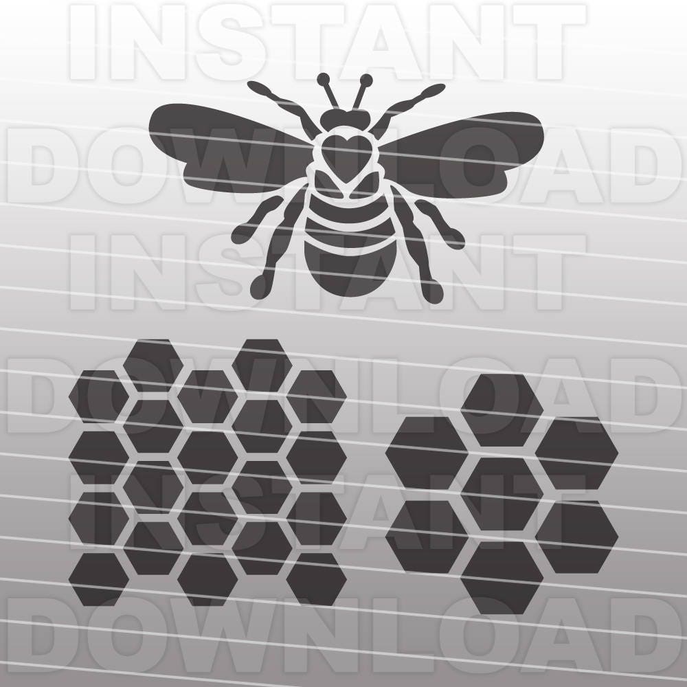 Download Queen Bee SVG File-Honeycomb SVG-Bee svg file-Cutting