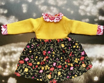 OOAK A Letter to Elise vintage dress for blythe dolls