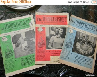 Close Out Sale Vintage, The Workbasket Magazine, Set of 3 1951