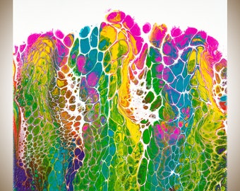 Abstract art abstract painting original art painting on canvas wall art wall decor wall hanging by qiqigallery