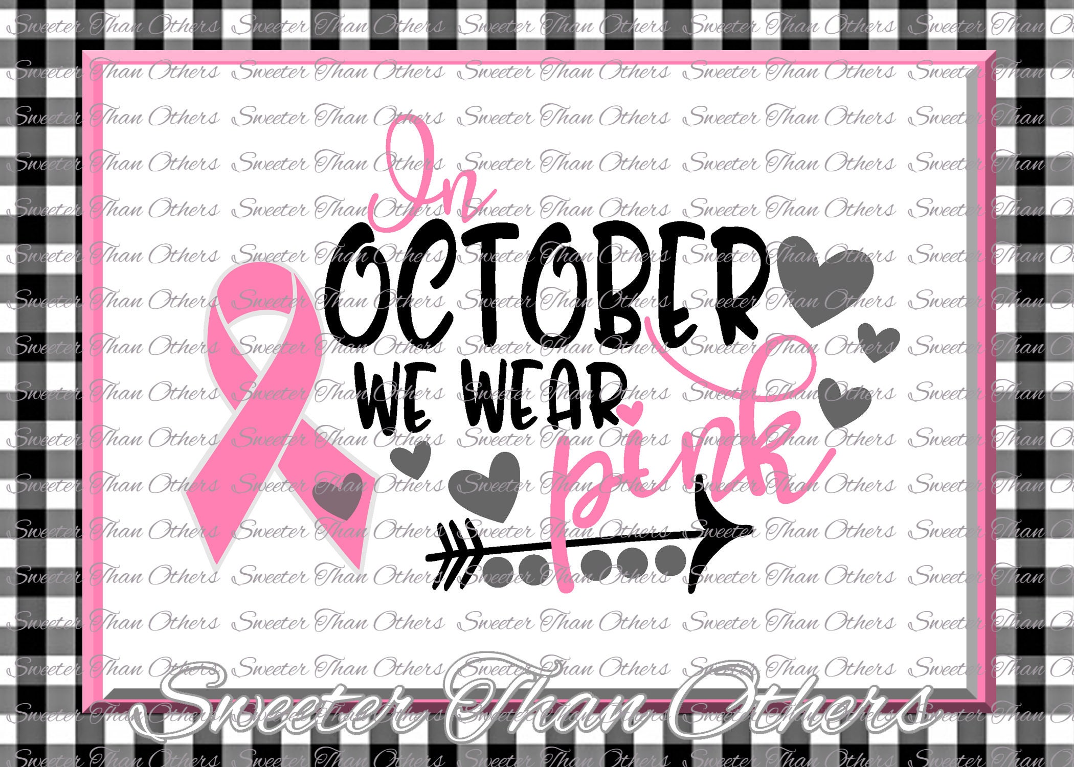 Download In October we wear Pink SVG Breast Cancer Svg Ribbon Dxf