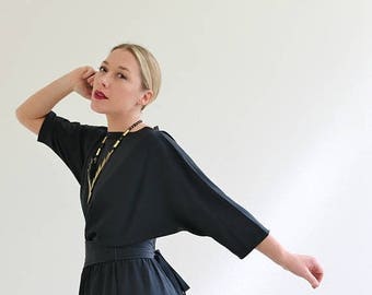 ANNIVERSARY SALE 1970s Frances Heneghan Dress /// Size Small to Medium