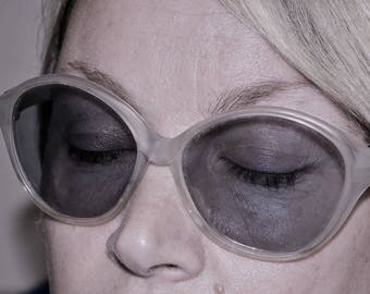Vintage 60s Foster Grant Sunglasses, Dead Stock, Opaque Frames, Greenish Gray