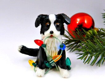 border collie ornaments figurines