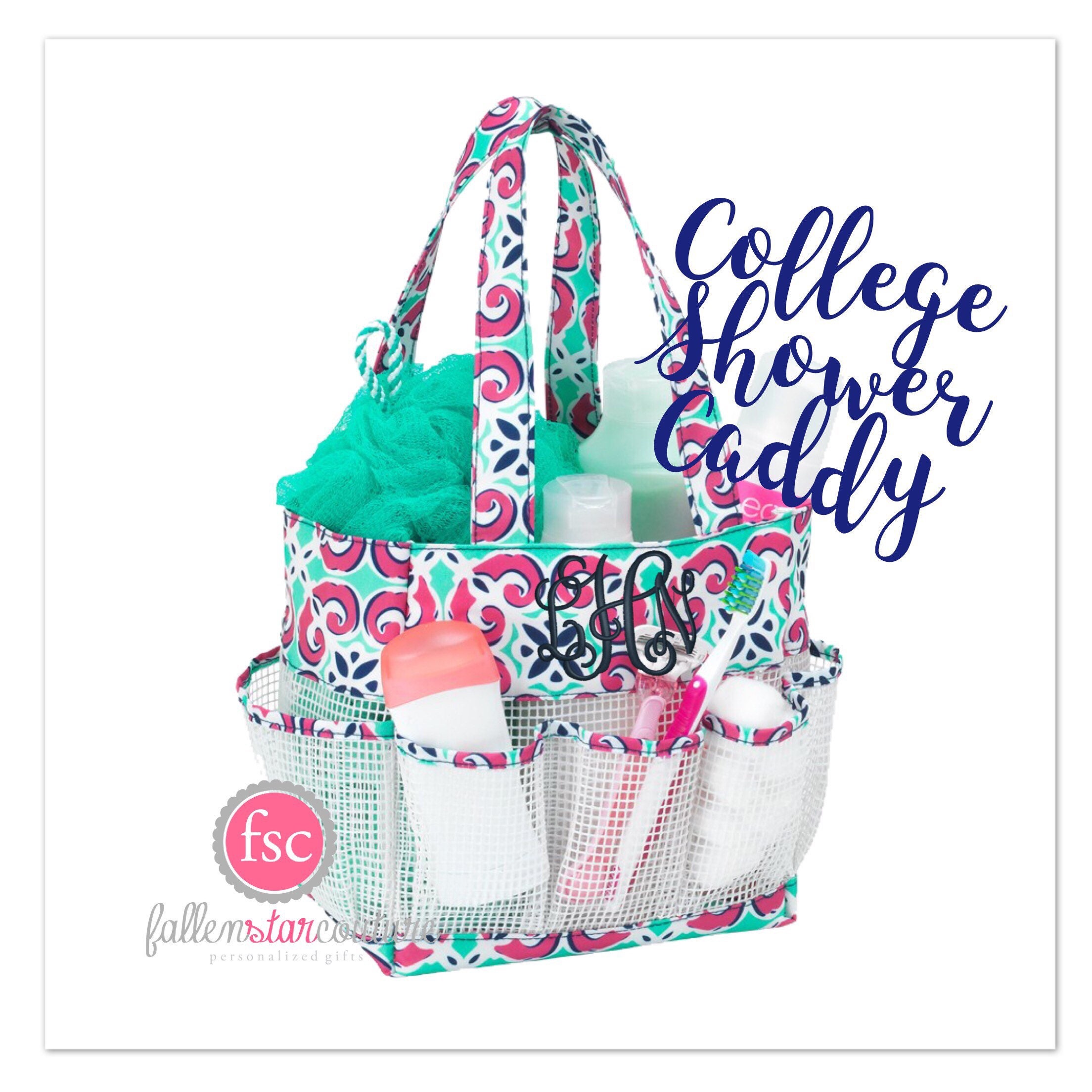 College Girl Shower Caddy personalized shower caddy