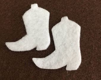 Cowboy Boots Mini Felt Shapes -DIY Kits for Independent Consultants-Western Parties-Rodeo Decorations-Bible Journal-Planner Embellishments