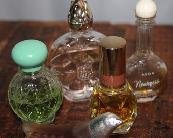 Vintage Glass Avon Perfume Bottles