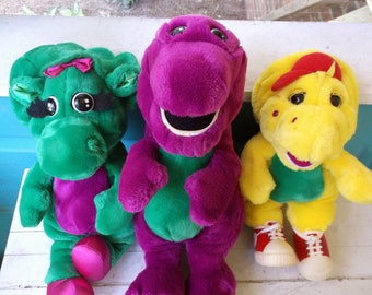 barney bj stuffed animal