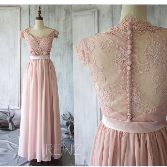 Blush Chiffon Dress