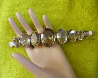 Huge, Hunky, Bold Quartz Couture Bracelet.