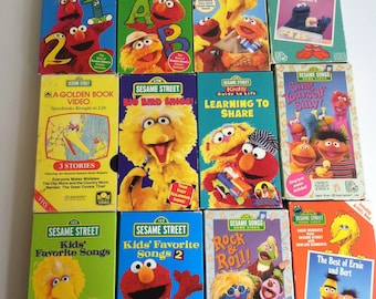 Sesame Street Disney VHS Lot