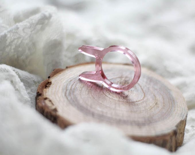 Resin rings, marsala resin ring, rabbit ring, ears ring, funny jewelry, unique resin ring, 3d resin ring, massive jewelry, falls jewelry