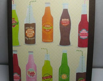 Vintage Soda Bottles 8-Card Box