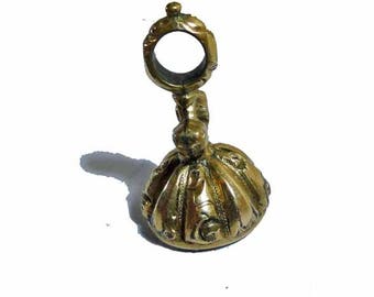 Georgian Wax Seal Stamp Watch Fob Pendant Gold Sailing Ship Intaglio Antique