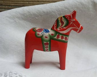 Wooden dala horse | Etsy