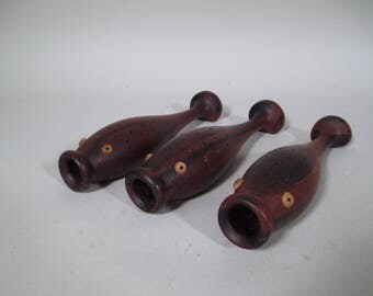 Danish Modern Mid Century Wood Fish Appetizer Toothpick Holder Kay Bojesen Era