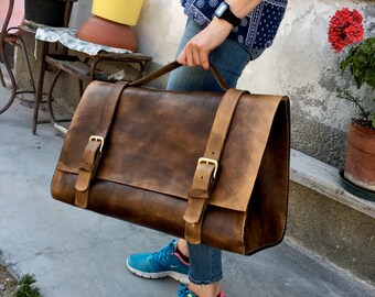 Leather satchel/field bag