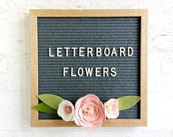 Felt Letterboard Flowers