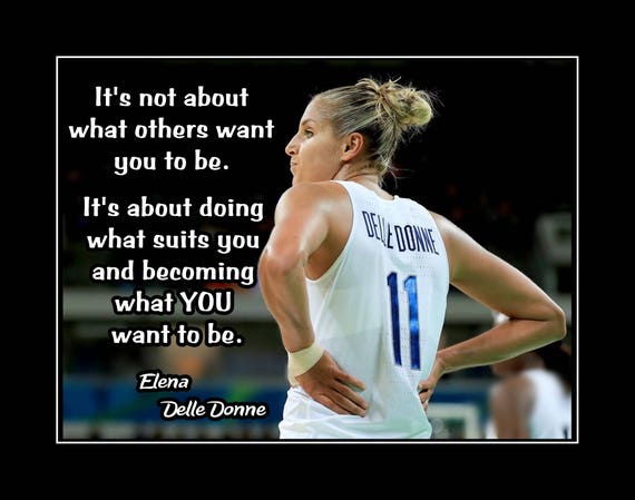 Basketball Girl Inspirational Quote Poster Motivation Wall