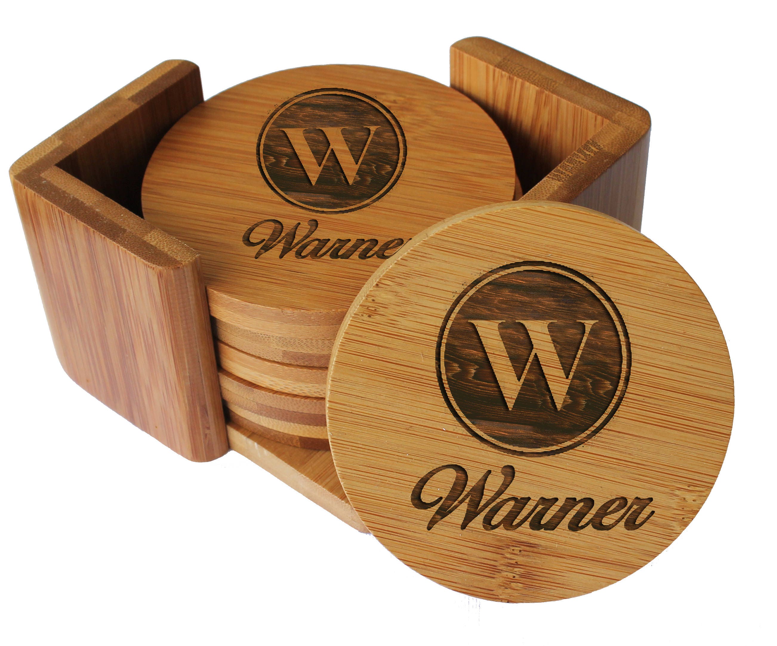 Set of 6 Personalized Coasters Personalized Wedding Gift