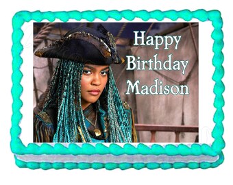 Disney Descendants Uma party decoration edible cake image cake topper frosting sheet