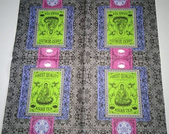 NEW 2 paper themed tea towels