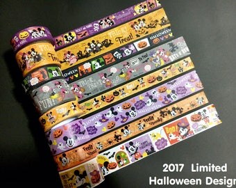 2017 Disney Limited Halloween washi tapes set