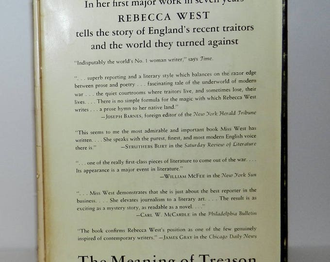 The Meaning of Treason Hardcover – 1948 by Rebecca West
