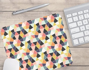 ON SALE: Geometric Mouse Pad, Retro Mouse Pad, Patterned Mouse Pad, Geometric Coaster, Retro Coaster (0020)