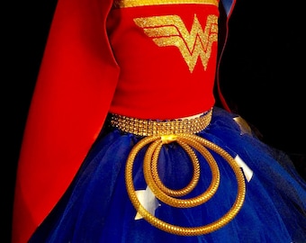 Girl Wonder Woman/wonder woman/wonder woman costume/ Wonder Woman outfit/ Wonder Woman birthday/wonder woman cosplay/wonder woman party/