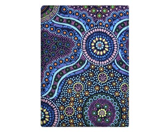 Kindle Paperwhite Case, Kindle Fire HD 6 7 8, Kindle Paperwhite Cover, Kindle Voyage Case, Kindle Voyage Cover, Purple Australian Aboriginal