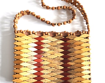 Vintage Wood Handbag