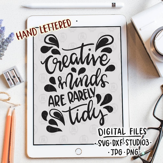 Download Creative minds funny craft room quote digital files SVG