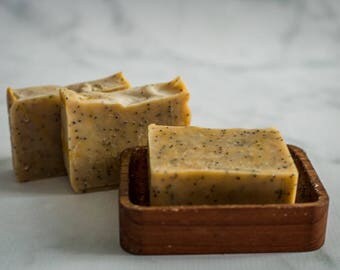 Scented Soap - Lemon Poppyseed Soap - Soap - Natural Soap - All Natural Soap - Soaps - Bar Soap - Cold Process Soap - Handmade Soap