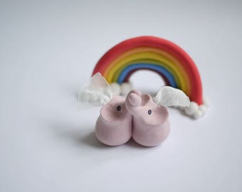 Lesbian Elephant Wedding Cake Topper (With or Without Rainbow)