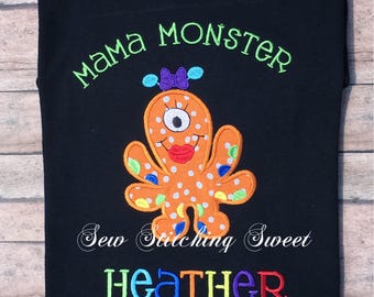 mommy's lil monster shirt