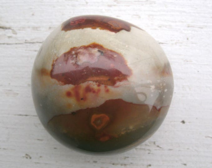 Polychrome Jasper Gorgeous polished palm stone, freeform, fantastic mix of colors and patterns, landscape look, metaphysical, display, gift
