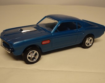 Processed Plastic Vintage 1960s Ford Mustang Mach I Toy Mustang, 1/25 Scale Car, Free Shipping