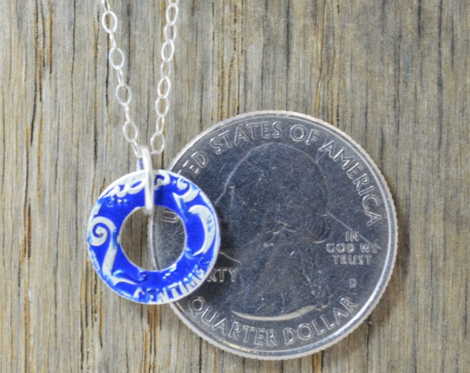 Moroccan Coin Necklace, Blue Coin Necklace, Coin Art, Morocco, Silver Coin, Moroccan Art, Boho Necklace, Two-Sided, Coin Charm, Charm Moroccan Coin Necklace, Blue Coin Necklace, Coin Art, Morocco, Silver Coin, Moroccan Art, Boho Necklace, Two-Sided, Coin Charm, Charm