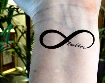 Custom Temporary Tattoos Infinity Tattoo Name Fake Personalized Custom Temporary Tattoos Infinity Tattoo Name Fake Personalized
