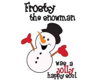 Download Frosty snowman svg | Etsy