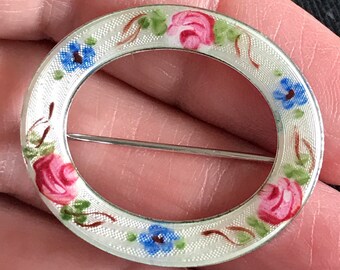 Vintage Lamode Sterling & Enamel Pin