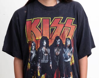 KISS vintage rock tee rock 1996 oversized KISS band tee XL